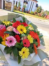 Букет цветов из:  Герберы #REPLACE_PRED# Новоандросове